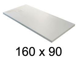Receveur de douche recoupable, 160x90 cm, resine minérale allegee EcoStyle