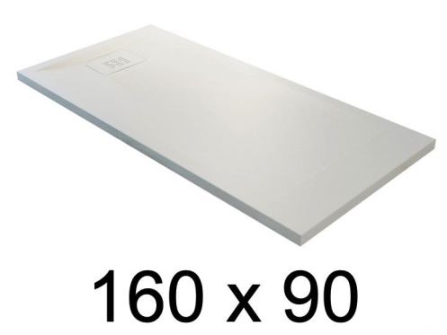 Receveur de douche recoupable, 160x90 cm, resine minrale allegee - BLAY 90x160