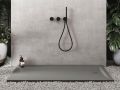 Receveur de douche recoupable, 200x100 cm, resine minérale allegee Style