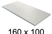 Receveur de douche recoupable, 160x100 cm, resine minérale allegee EcoStyle