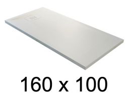 Receveur de douche recoupable, 160x100 cm, resine minérale allegee Style