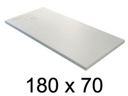 Receveur de douche recoupable, 180x70 cm, resine minérale allegee Style