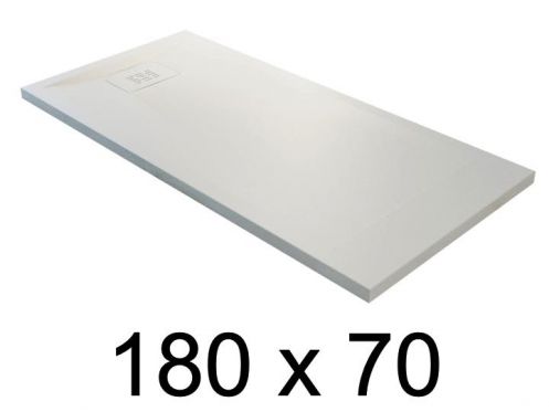 Receveur de douche recoupable, 180x70 cm, resine minrale allegee - BLAY 70x180