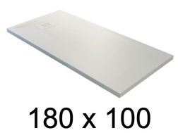 Receveur de douche recoupable, 180x100 cm, resine minérale allegee - BLAY 100x180