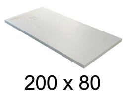 Receveur de douche recoupable, 200x80 cm, resine minérale allegee - BLAY 80x200