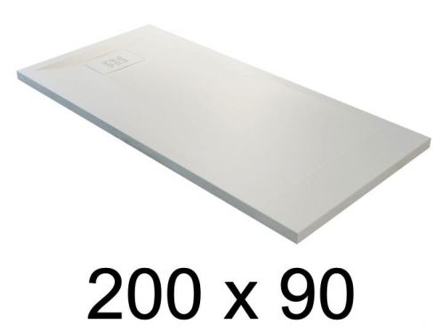 Guilty douchebak, 200x90 cm, lichtgewicht minerale hars EcoStyle