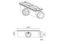 Bac a douche recoupable, drainage discret - PINO