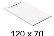 Receveur de douche recoupable, 120x70 cm, evacuation discrete - PINO