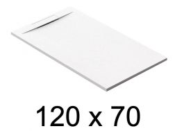 Receveur de douche recoupable, 120x70 cm, evacuation discrete - PINO