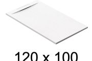 Receveur de douche recoupable, 120x100 cm, evacuation discrete - PINO