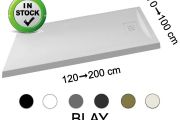 Receveur de douche recoupable, resine minérale allegee - BLAY
