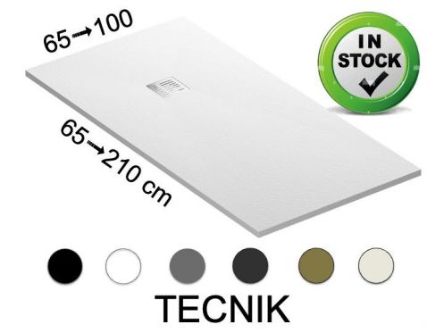 Receveur de douche sur mesure resine extra plat - TECNIK