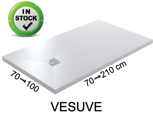 Receveur de douche, extra slim, resine minrale VESUVE