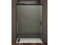 Doucheschuifdeur, 138 tot 141 cm, met vast glas - NANTES 310 BLACK