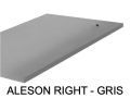Receveur de douche, evacuation angle droit, 120 x 80 cm, recoupable - ALESON DROITE