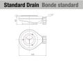 Receveur de douche, evacuation angle gauche, recoupable - ALESON GAUCHE 120