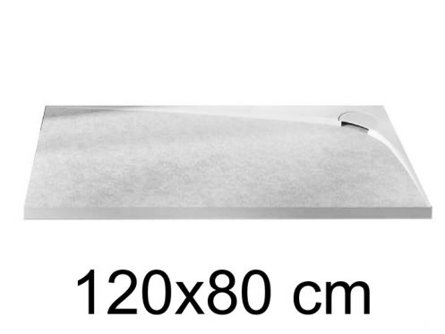 Receveur de douche, evacuation angle gauche, 120x80 cm - ALESON GAUCHE