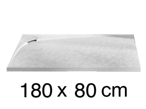 Receveur de douche, evacuation angle droit, 180 x 80 cm, recoupable - ALESON DROITE