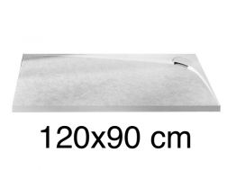 Receveur de douche, evacuation angle gauche, 120x90 cm - ALESON GAUCHE