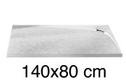 Receveur de douche, evacuation angle gauche, 140x80 cm - ALESON GAUCHE