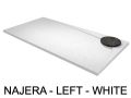 Receveur de douche Design, evacuation angle gauche, recoupable - NAJERA GAUCHE 120