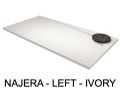 Receveur de douche Design, evacuation angle gauche, recoupable - NAJERA GAUCHE 120