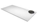 Receveur de douche Design, evacuation angle droit, recoupable - NAJERA DROITE 120