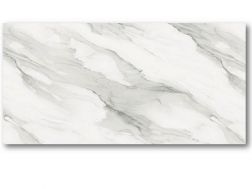 Marble White 60x120 cm - Revetement de sol en SPC, finition marbre blanc