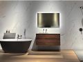 Marble White 60x120 cm - Panneau mural en SPC, finition marbre blanc