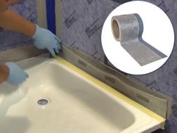 Afdichtingsbescherming voor extra platte douchebak - FLEX SYSTEME