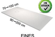 Receveur de douche recoupable, design - FINES