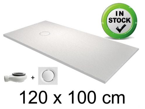 Receveur de douche, 120x100 cm, recoupable, design - FINES