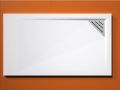 Receveur de douche recoupable, bonde en angle - MUNICH 120