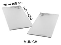 Receveur de douche recoupable, bonde en angle - MUNICH 120