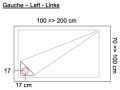 Receveur de douche recoupable, bonde en angle - MUNICH 120