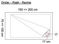 Receveur de douche recoupable, bonde en angle - MUNICH 120
