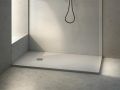 Douchebak, groot formaat, breedte 230 cm, hars extra plat - SLATE XL