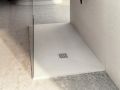 Douchebak, groot formaat, breedte 230 cm, hars extra plat - SLATE XL