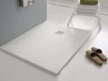 Receveur de douche, grande taille, resine extra plat - SLATE XL 240