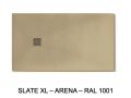 Receveur de douche, grande taille, resine extra plat - SLATE XL 240
