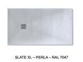 Douchebak, groot formaat, breedte 240 cm, hars extra plat - SLATE XL
