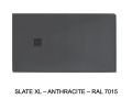 Brusebadsbakke, stor, bredde 240 cm, ekstra flad resin - SLATE XL