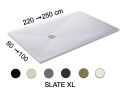 Brodzik, duÅ¼y rozmiar, szerokoÅ›Ä‡ 240 cm, bardzo pÅ‚aska Å¼ywica - SLATE XL