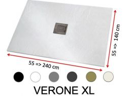 Receveur douche, de grande taille, en résine minérale - VERONE 230