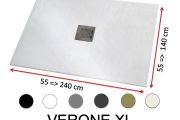 Receveur de douche italienne 240 cm resine extra plat VERONE