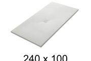 Receveur de douche italienne 240x100 cm resine extra plat VERONE