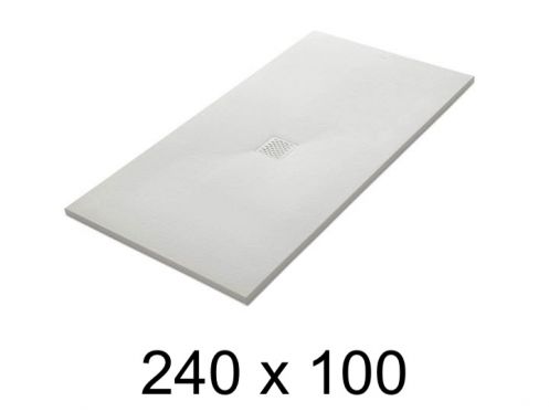 Receveur de douche italienne 240x100 cm resine extra plat VERONE
