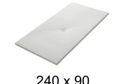 Receveur douche 240x90 cm, extra plat, recoupable, resine, VERONE 90x240