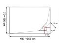 Receveur de douche, evacuation angle droit - BERLIN DROITE 240