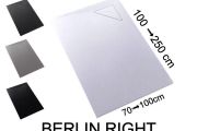 Receveur de douche, evacuation angle droit - BERLIN DROITE 240
